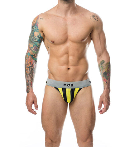 MOB - JOCK CLASSIQUE À RAYURES JAUNE TAILLE L by MOB