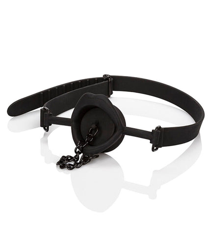 CALEXOTICS - SCANDAL BÂILLON AVEC PLUG EN SILICONE NOIR by CALEXOTICS