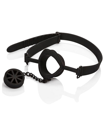 CALEXOTICS - SCANDAL BÂILLON AVEC PLUG EN SILICONE NOIR by CALEXOTICS