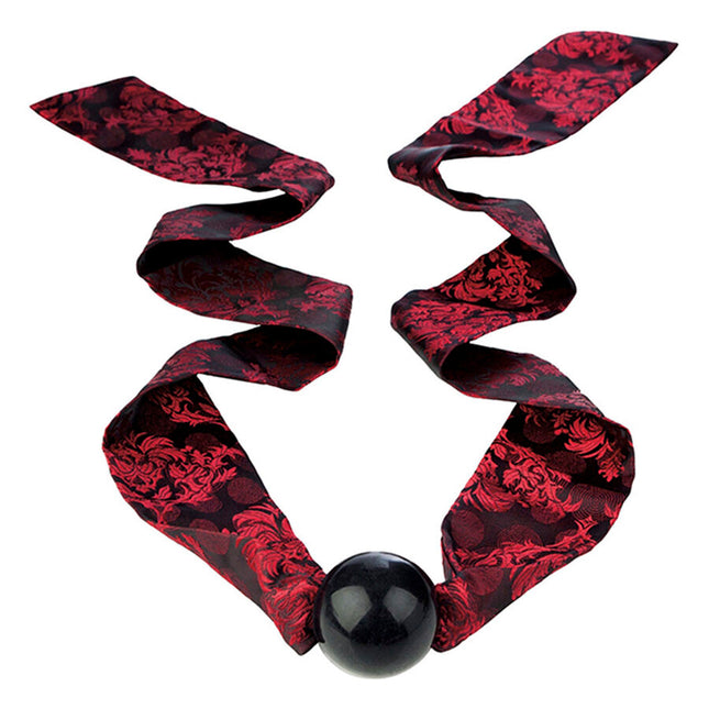 CALEXOTICS - SCANDAL BÂILLON-BALLE AVEC NŒUD NOIR/ROUGE by CALEXOTICS