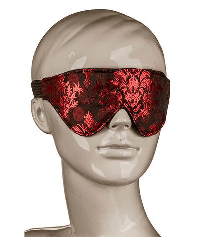 CALEXOTICS - MASQUE POUR LES YEUX OPAQUE SCANDAL AVEC DÉTAILS ROUGES by CALEXOTICS