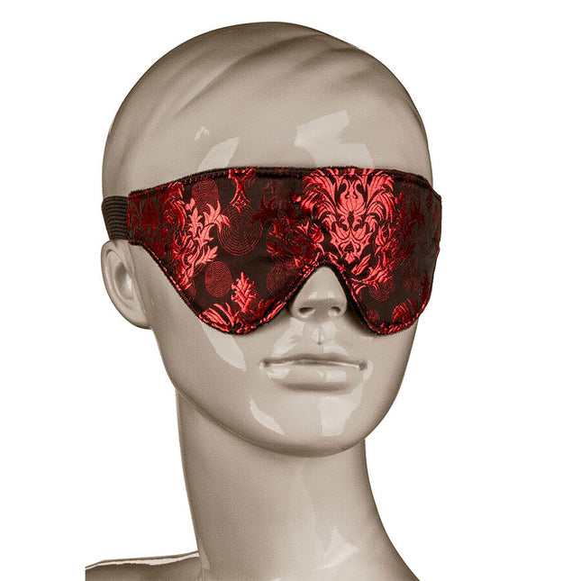 CALEXOTICS - MASQUE POUR LES YEUX OPAQUE SCANDAL AVEC DÉTAILS ROUGES by CALEXOTICS