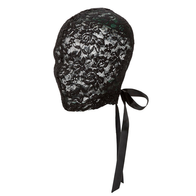 CALEXOTICS - SCANDAL CAGOULE EN DENTELLE NOIRE AVEC NŒUD by CALEXOTICS