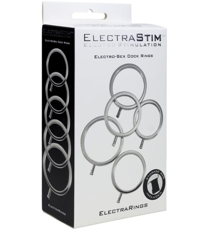 ELECTRASTIM - ELECTRARINGS ANNEAUX PÉNIS EN MÉTAL PACK DE 5 by ELECTRASTIM