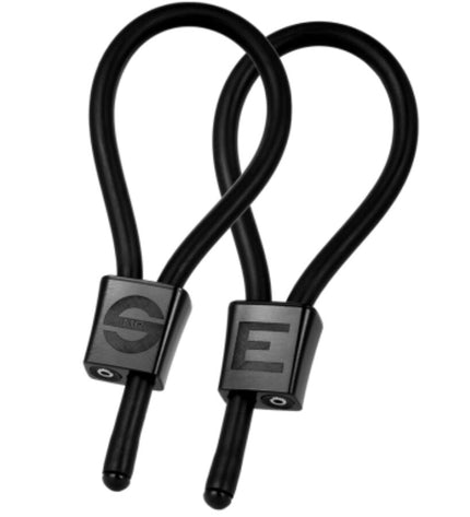 ELECTRASTIM - PRESTIGE ELECTRA LOOPS ANNEAUX PÉNIENS RÉGLABLES NOIRS by ELECTRASTIM