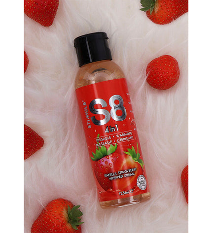 STIMUL8 - S8 LUBRIFIANT DESSERT FRAISE 4 EN 1 125 ML by STIMUL8