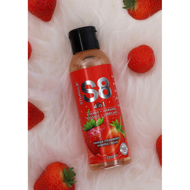 STIMUL8 - S8 LUBRIFIANT DESSERT FRAISE 4 EN 1 125 ML by STIMUL8