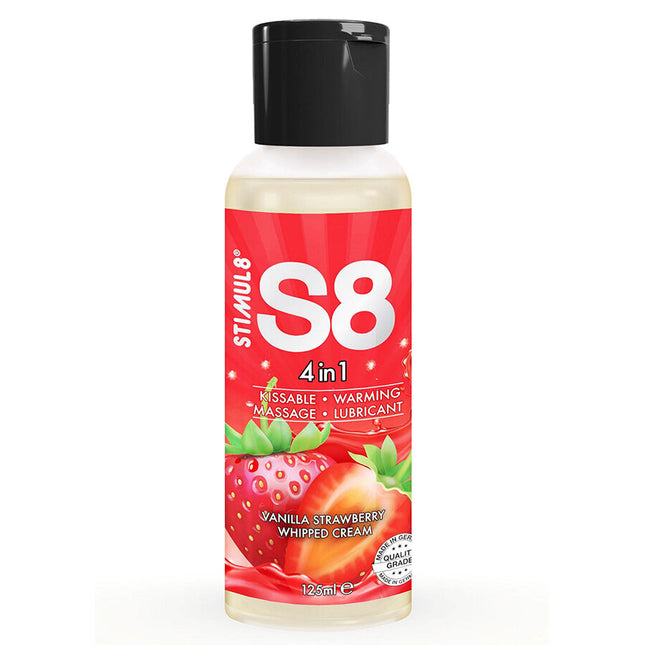 STIMUL8 - S8 LUBRIFIANT DESSERT FRAISE 4 EN 1 125 ML by STIMUL8