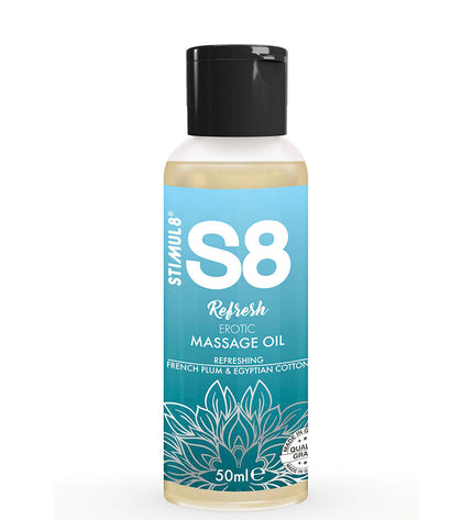 STIMUL8 - S8 REFRESH HUILE DE MASSAGE ÉROTIQUE AU COTON 50 ML by STIMUL8