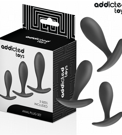 ADDICTED TOYS - LOT DE 3 PLUG ANAL MODÈLE 2 by ADDICTED TOYS