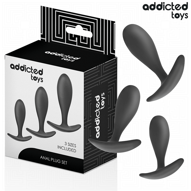 ADDICTED TOYS - LOT DE 3 PLUG ANAL MODÈLE 2 by ADDICTED TOYS