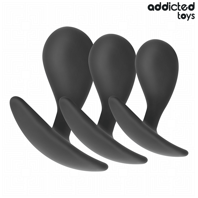 ADDICTED TOYS - LOT DE 3 PLUG ANAL MODÈLE 3 by ADDICTED TOYS