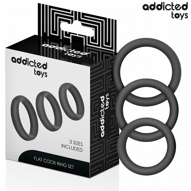 ADDICTED TOYS - LOT D'ANNEAUX PLATS EN SILICONE by ADDICTED TOYS