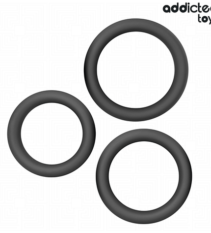 ADDICTED TOYS - LOT D'ANNEAUX PLATS EN SILICONE by ADDICTED TOYS