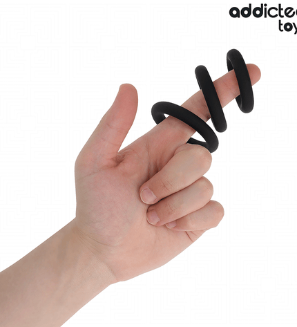 ADDICTED TOYS - LOT DE ANNEAUX EN SILICONE MODÈLE 1 by ADDICTED TOYS