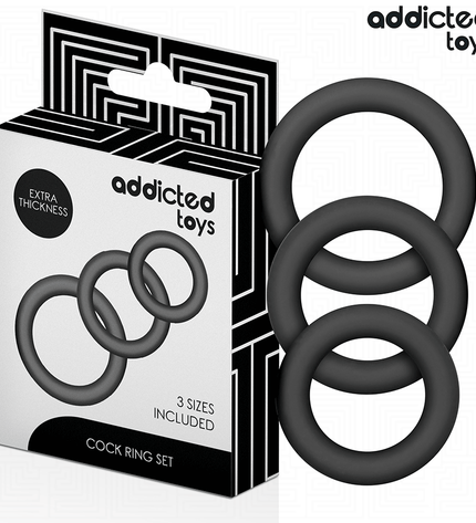 ADDICTED TOYS - LOT DE ANNEAUX EN SILICONE MODÈLE 1 by ADDICTED TOYS