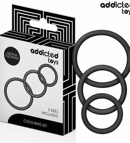 ADDICTED TOYS - LOT DE ANNEAUX EN SILICONE MODÈLE 2 by ADDICTED TOYS