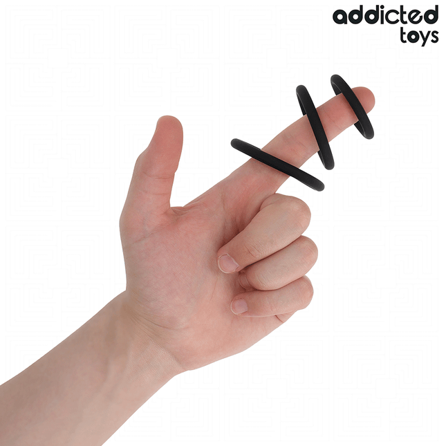 ADDICTED TOYS - LOT DE ANNEAUX EN SILICONE MODÈLE 2 by ADDICTED TOYS