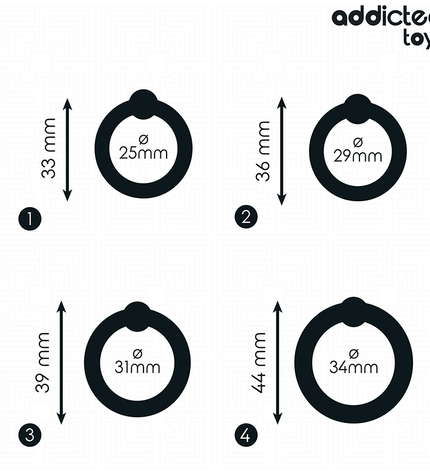 ADDICTED TOYS - LOT D'ANNEAUX EN SILICONE À PRESSION by ADDICTED TOYS