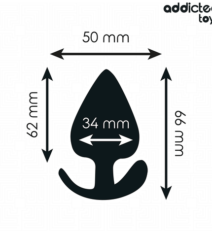ADDICTED TOYS - PLUG ANAL TAILLE M 6,6 CM by ADDICTED TOYS