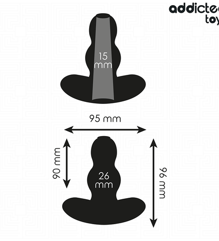 ADDICTED TOYS - PLUG ANAL CREUX TAILLE M 9,6 CM by ADDICTED TOYS
