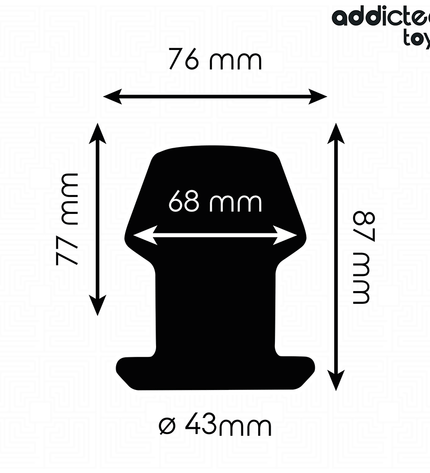 ADDICTED TOYS - PLUG ANAL CREUX EXTRÊME TAILLE M 8,7 CM by ADDICTED TOYS