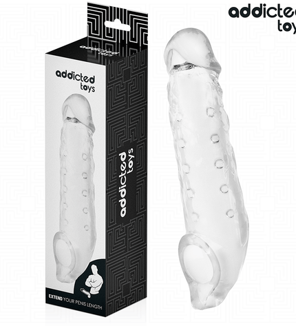 ADDICTED TOYS - GAINE PÉNIS TRANSPARENTE TAILLE M 27 CM by ADDICTED TOYS