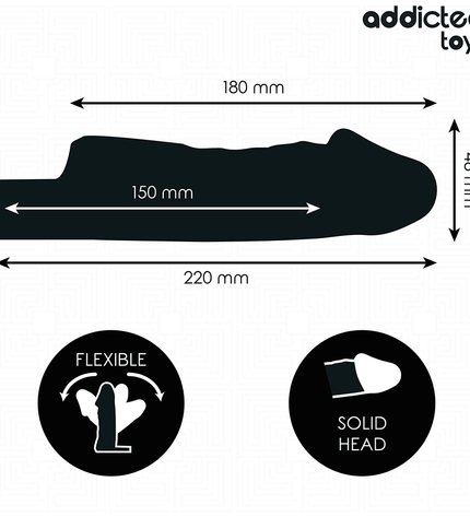 ADDICTED TOYS - EXTENSION DE PÉNIS TRANSPARENTE 27 CM by ADDICTED TOYS