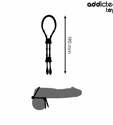 ADDICTED TOYS - CORDE EN SILICONE RÉGLABLE POUR LE PÉNIS by ADDICTED TOYS