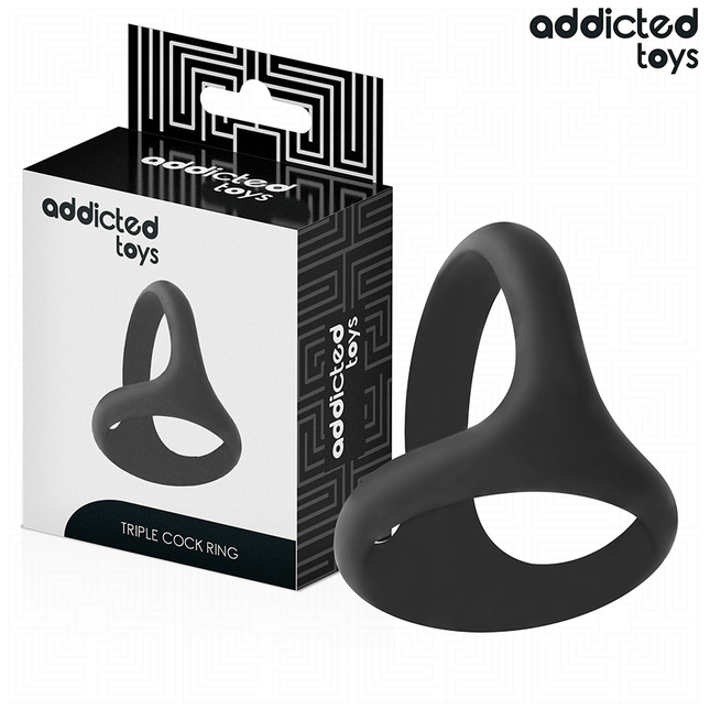 ADDICTED TOYS - ANNEAU PÉNIS TRIPLE ÉPAIS by ADDICTED TOYS