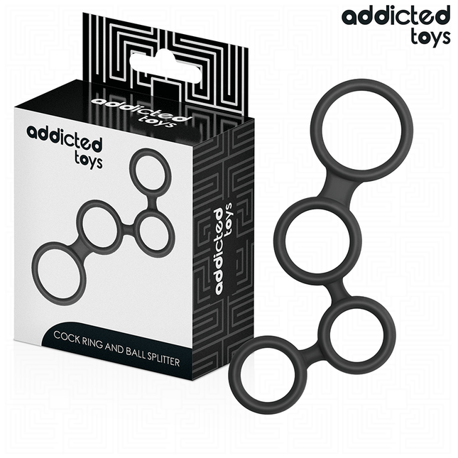 ADDICTED TOYS - ANNEAU PÉNIS AVEC SÉPARATEURS POUR TESTICULES by ADDICTED TOYS