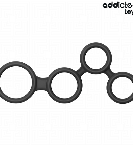 ADDICTED TOYS - ANNEAU PÉNIS AVEC SÉPARATEURS POUR TESTICULES by ADDICTED TOYS