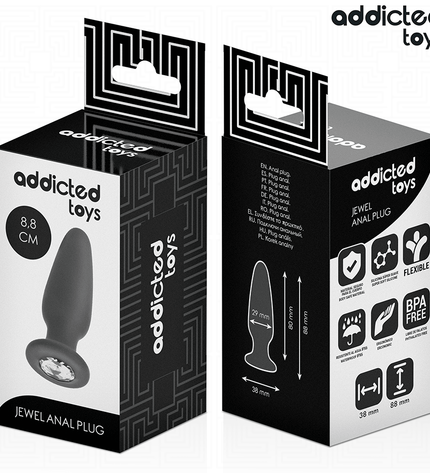 ADDICTED TOYS - PLUG ANAL AVEC BIJOU TAILLE S 8,8 CM by ADDICTED TOYS