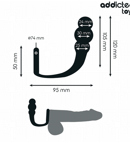 ADDICTED TOYS - PLUG ANAL AVEC ANNEAU MODÈLE 1 by ADDICTED TOYS