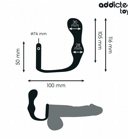 ADDICTED TOYS - PLUG ANAL AVEC ANNEAU MODÈLE 3 by ADDICTED TOYS
