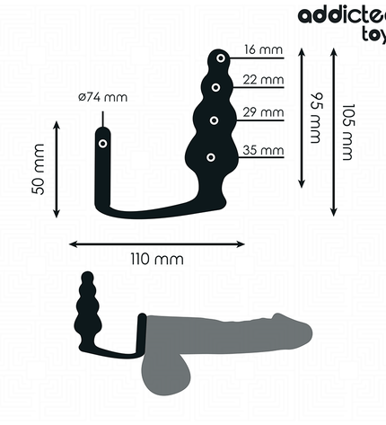ADDICTED TOYS - PLUG ANAL AVEC ANNEAU MODÈLE 5 by ADDICTED TOYS