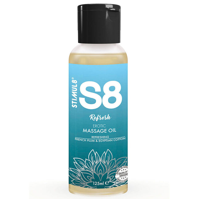 STIMUL8 - S8 REFRESH HUILE DE MASSAGE AU COTON 125 ML by STIMUL8
