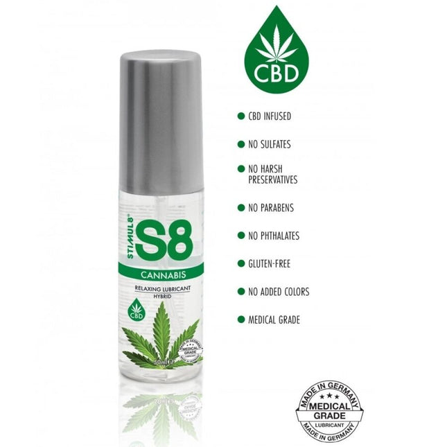 STIMUL8 - LUBRIFIANT HYBRIDE AU CANNABIS S8 50 ML by STIMUL8