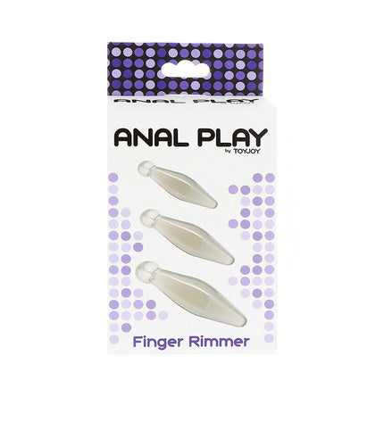 TOYJOY - JEU ANAL FINGER RIMMER 3 PIÈCES TRANSPARENT by TOYJOY