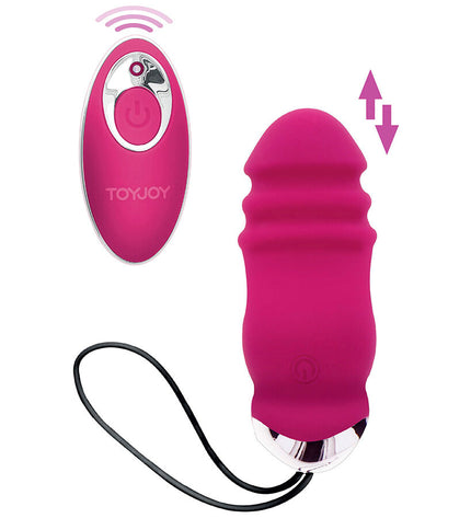 TOYJOY - HAPPINESS SUNN SIDE UP AND DOWN VIBRATEUR FUCHSIA TÉLÉCOMMANDE by TOYJOY