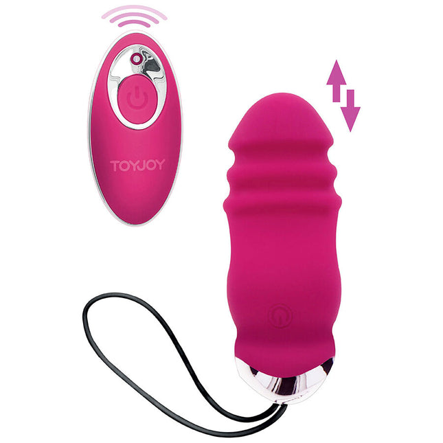 TOYJOY - HAPPINESS SUNN SIDE UP AND DOWN VIBRATEUR FUCHSIA TÉLÉCOMMANDE by TOYJOY