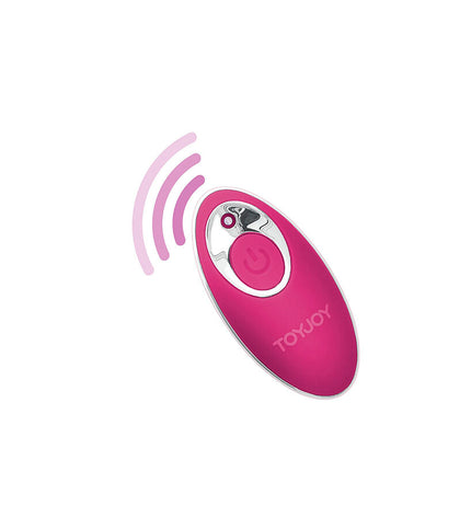 TOYJOY - HAPPINESS SUNN SIDE UP AND DOWN VIBRATEUR FUCHSIA TÉLÉCOMMANDE by TOYJOY