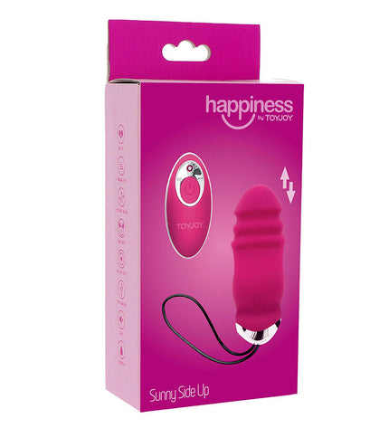 TOYJOY - HAPPINESS SUNN SIDE UP AND DOWN VIBRATEUR FUCHSIA TÉLÉCOMMANDE by TOYJOY