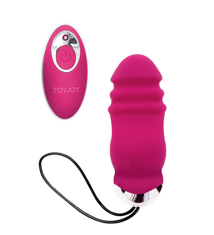 TOYJOY - HAPPINESS SUNN SIDE UP AND DOWN VIBRATEUR FUCHSIA TÉLÉCOMMANDE by TOYJOY