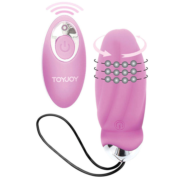 TOYJOY - HAPPINESS YOU CRACK ME UP VIBRATEUR ROSE TÉLÉCOMMANDE by TOYJOY
