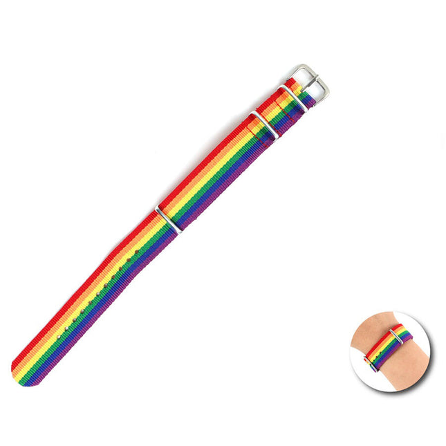 FIERTÉ - BRACELET DRAPEAU ARC-EN-CIEL by PRIDE