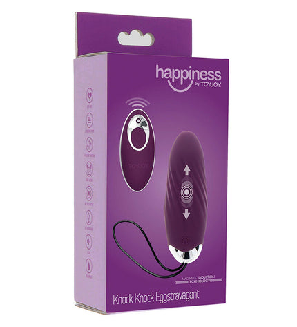 TOYJOY - HAPPINESS KNOCK KNOCK EGGSTAVAGANT VIBRATEUR TÉLÉCOMMANDE VIOLET by TOYJOY