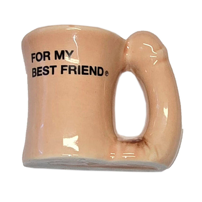 DIABLO PICANTE – MUG AIMANT EN CÉRAMIQUE AVEC ANSE EN FORME DE PÉNIS « POUR MON MEILLEUR AMI » by DIABLO PICANTE