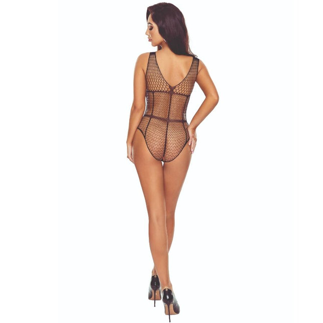 PASSION - BS114 BODYSTOCKING NOIR GRILLE by PASSION WOMAN BODYSTOCKINGS