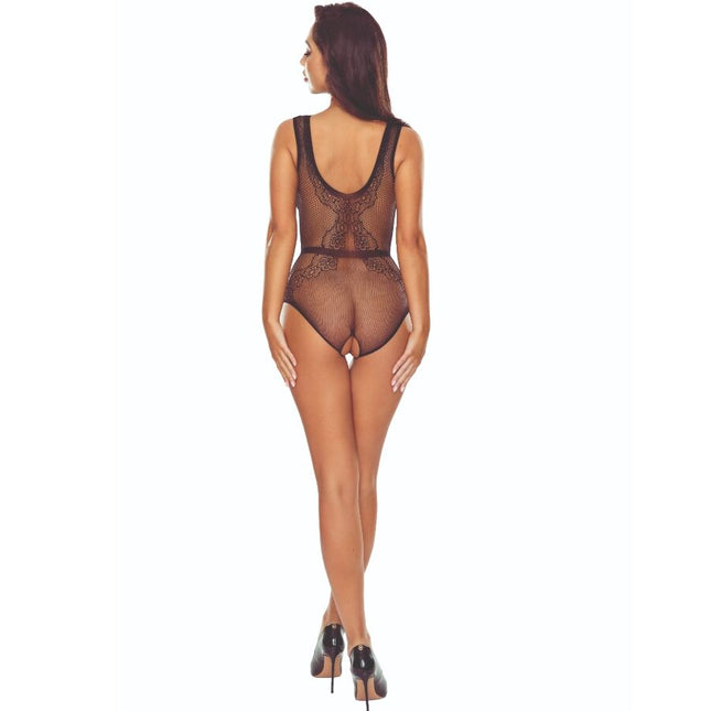 PASSION - BS115 BODYSTOCKING NOIR GRILLE by PASSION WOMAN BODYSTOCKINGS